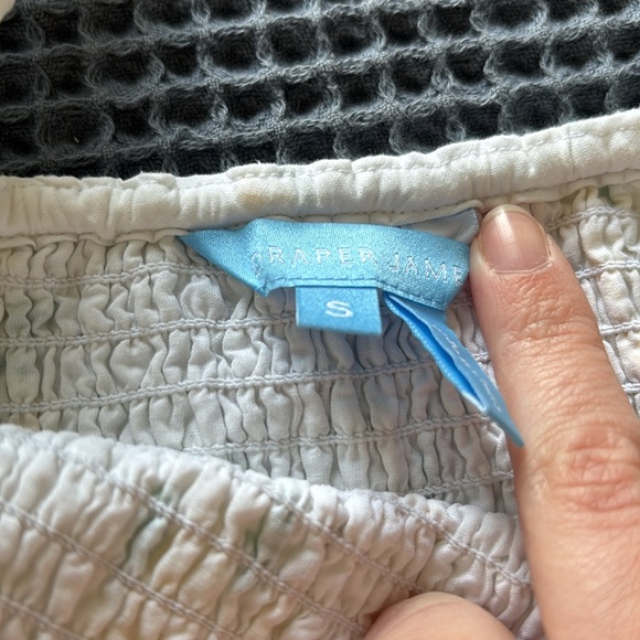 Cam Smocked Dress in Magnolia Eyelet - Picture 4 of 5